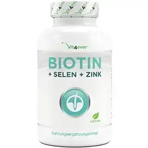 Biotin vit4ever hochdosiert 10 000 mcg selen zink 365 tabl