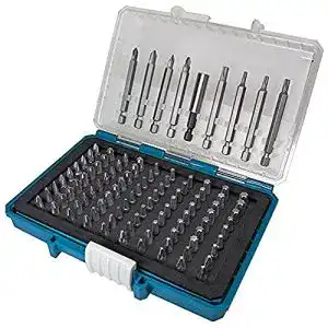 Bitset makita bit box 99 teilig p 81050 17 6 x 4 4 x 11 8 cm