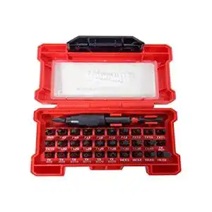 Bitset milwaukee estuche de 32 puntas shockwave g2