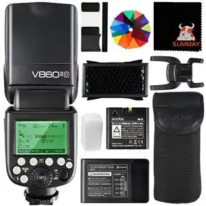 Blitzgeraete godox v860iis speedlite hss 1 8000s gn60 2000mah