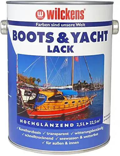 Bootslack Wilckens Boots & Yachtlack 2,5 Liter für Holzboote