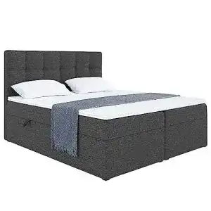 Boxspringbett 160x200 meblini boxspringbett mit bettkasten