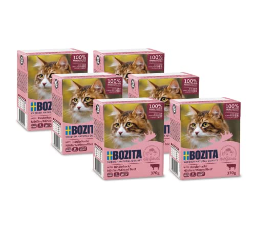 Bozita-Katzenfutter Bozita Häppchen in Gelee mit Rinderhack Multibox