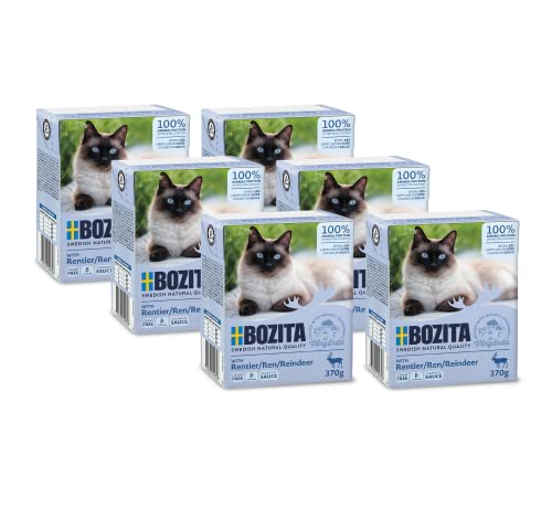 Bozita-Katzenfutter Bozita Häppchen in Soße mit Rentier Multibox
