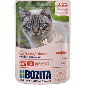 Bozita-Katzenfutter Bozita Pouch Häppchen in Soße mit Lachs