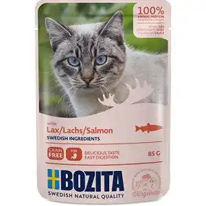 Bozita katzenfutter bozita pouch haeppchen in sosse mit lachs