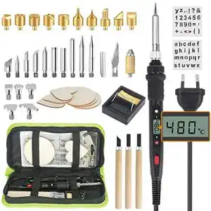 Brandmalkolben leaderpro loetkolben set lcd brandmalerei 80w