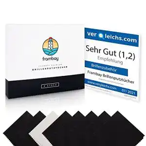 Brillenputztuecher frambay 8er set brillenputztuch microfaser
