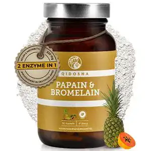 Bromelain qidosha papain kapseln 90 stk papain enzym