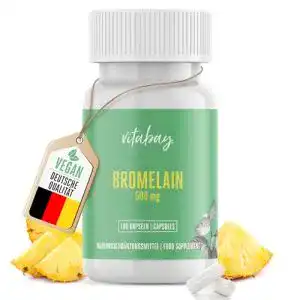 Bromelain vitabay hochdosiert 500mg 100 vegane kapseln