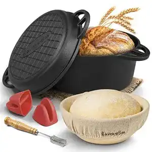 Brotbackform mit deckel flavemotion gusseisen topf brot backen