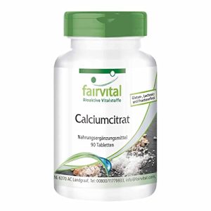 Calcium fairvital, Citrat Tabletten, 300mg HOCHDOSIERT, VEGAN - calcium fairvital citrat tabletten 300mg hochdosiert vegan