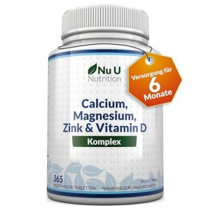 Calcium Nu U Nutrition Magnesium Zink & Vitamin D3 - calcium nu u nutrition magnesium zink vitamin d3