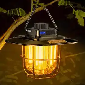 Campinglampe blukar aufladbar retro camping laterne stufenlos