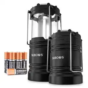 Campinglampe suboos batteriebetriebene led camping laterne 2 st