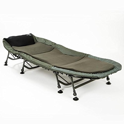 Campingliege Mostal 8-Bein Luxus Karpfenliege Bedchair