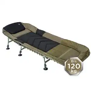Campingliege q tac hochwertige karpfenliege 6 bein angelliege