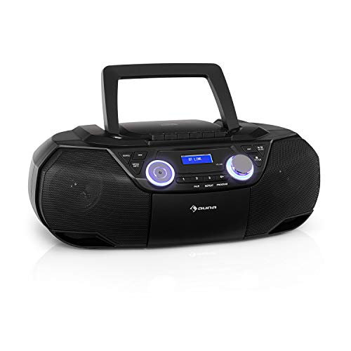 CD-Radio auna Roadie 2K Stereo Boombox, Radio mit DAB+/UKW