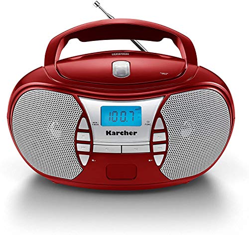 CD-Radio Karcher RR 5025-R tragbares CD Radio, Boomboxen
