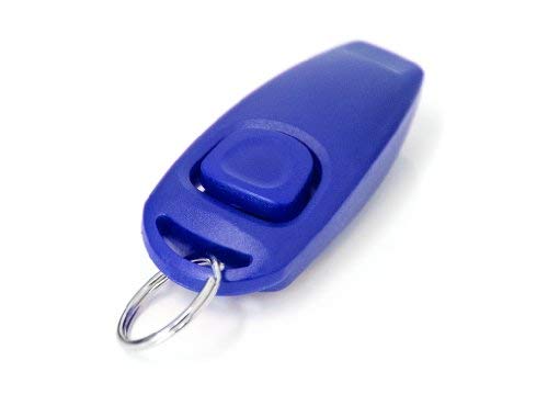 Clicker PRECORN Hunde blau 2in1 Klicker & Hundepfeife Training