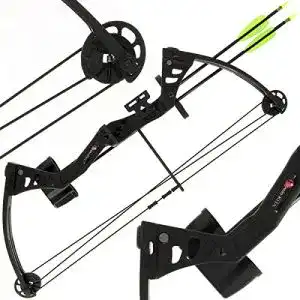 Compoundbogen g8ds compound bogen the black kita 25lbs