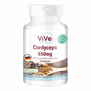 Cordyceps ViVe Supplements 650 mg, 90 Kapseln, Pilzpulver