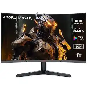 Curved monitor 144hz koorui gaming monitor 27 zoll 1800r