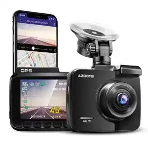 Dashcam azdome autokamera mit 4k aufloesung wifi mit gps