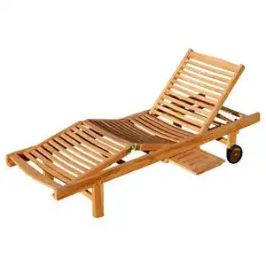Deckchair teak ass hochwertige teak sonnenliege gartenliege