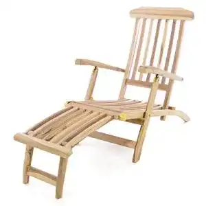 Deckchair teak divero liegestuhl eleganter deckchair florentine 1