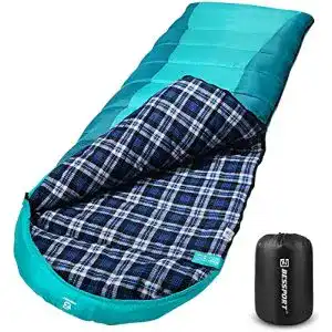 Deckenschlafsack bessport schlafsack flannel fuer camping