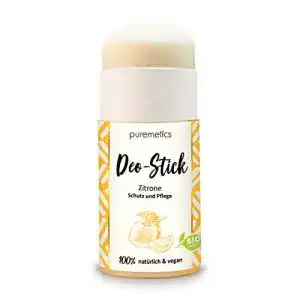 Deo stick puremetics zero waste zitrone bio 100 natuerlich
