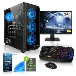 Desktop pc megaport komplett set atlas ii amd athlon 3000g 4x