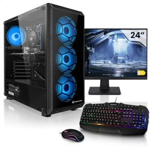 Desktop-PC Megaport Komplett Set Gaming PC AMD Ryzen 5