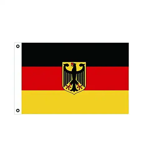 Deutschlandflagge mit Adler – 150x90cm aus hochwertigem Stoff