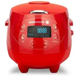 Digitaler reiskocher reishunger klein rot 06 l bis 3 personen