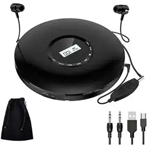 Discman gueray cd player tragbar mit 1400 mah akku