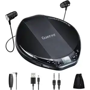 Discman gueray tragbarer cd player hifi classic