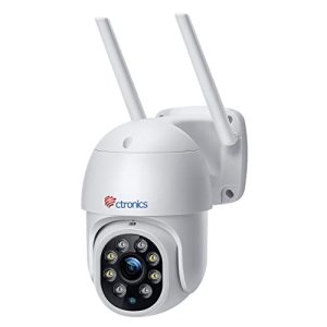 Dome-Kamera ctronics PTZ Überwachungskamera Aussen,1080P Kabellose