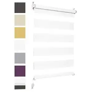 Doppelrollo sonello klemmfix ohne bohren 55cm x 130cm weiss