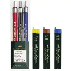 Druckbleistift faber castell 130622 tk fine 3 sparset