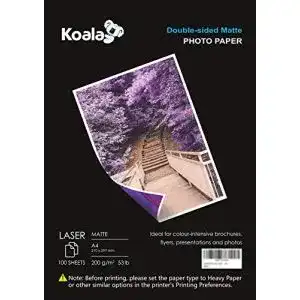 Druckerpapier koala fotopapier fuer laserdrucker doppelseitig matt