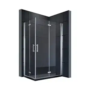 Duschabtrennung sonni eckeinstieg duschkabine 80x100 cm