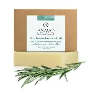 Duschseife asavo premium naturseife rosmarin handgemacht