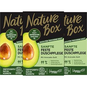 Duschseife Nature Box Sanfte Feste Duschpflege, Avocado-Duft