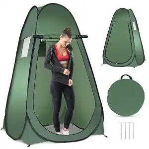 Duschzelt costway pop up toilettenzelt umkleidezelt beistellzelt
