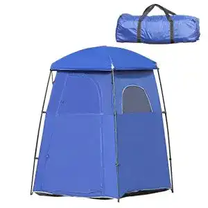 Duschzelt outsunny toilettenzelt fuer 1 2 personen mobiles camping