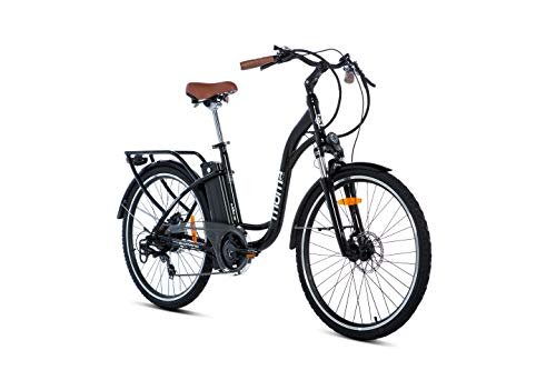 E-Bike Damen moma bikes Elektrische Citybike, ,Aluminium, SHIMANO 7