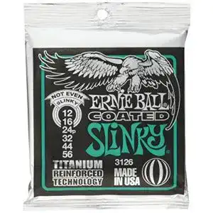 E gitarren saiten ernie ball not even slinky coated titanium rps