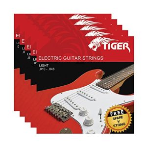 E-Gitarren-Saiten TIGER E-Gitarre Saiten – 5 Stück Light